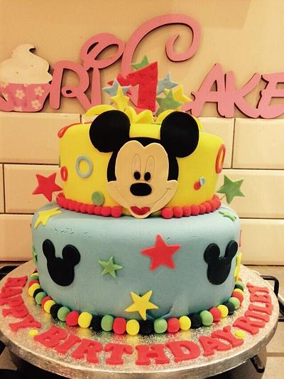 Mickey Mouse and smash cake - Cake by Loricakes