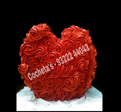 Standing Heart Cake - Cake by Deepti