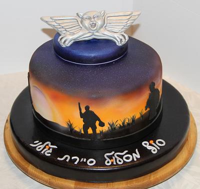 Soldiers at sunset - Cake by yael