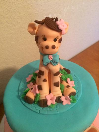 Jungle baby shower cake - Cake by Miranda Murphy 