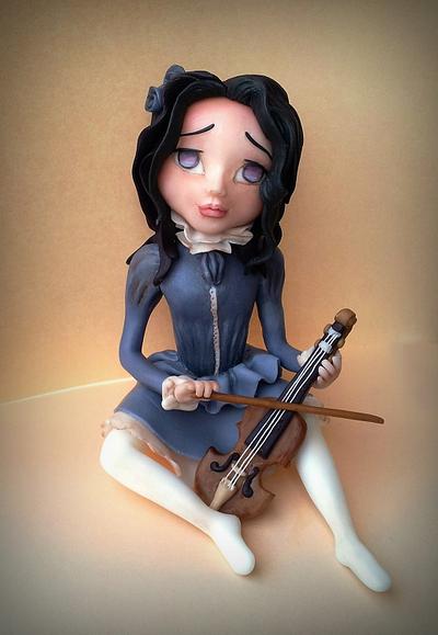 Girl with violin - Cake by giada