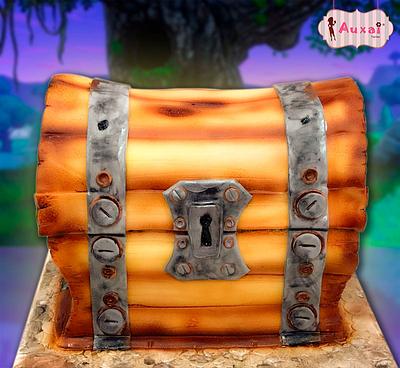 Fortnite chest - Cake by Auxai Tartas