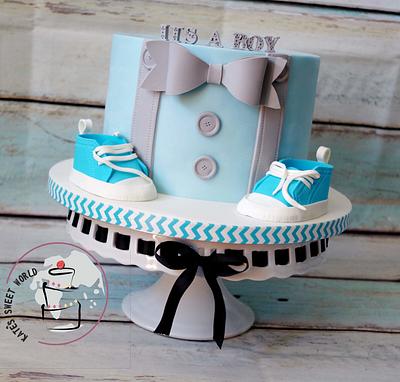 Its a baby boy  - Cake by Katarzyna Rarok
