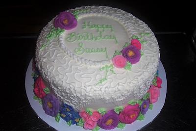 Birthday cake for Sassy - Cake by BettyA