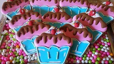 Ice cream sundae cookies - Cake by  Pink Ann's Cakes