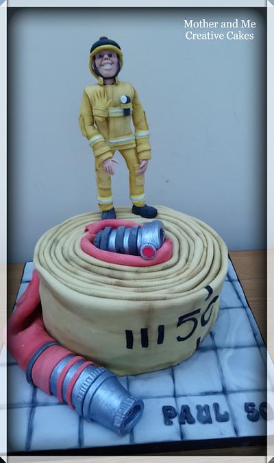 Firefighter cake - Cake by Mother and Me Creative Cakes