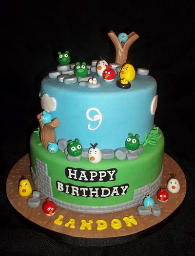 Angry Birds - Cake by Kosmic Custom Cakes