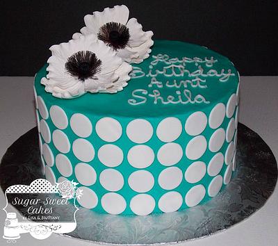 Polka Dots & Poppies - Cake by Sugar Sweet Cakes