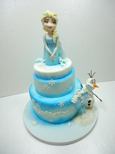 Frozen - Elsa and Olaf - Cake by Diletta Contaldo