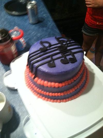 Music birthday cake  - Cake by dawniepooz