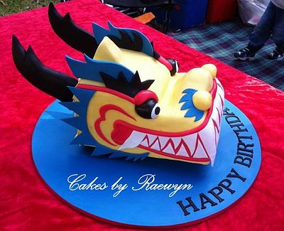 Dragon Boat head for Mark - Cake by Raewyn Read Cake Design
