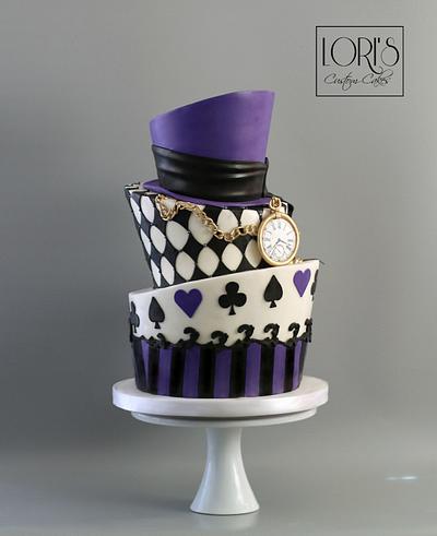 Mad Hatter Wedding Cake  - Cake by Lori Mahoney (Lori's Custom Cakes) 