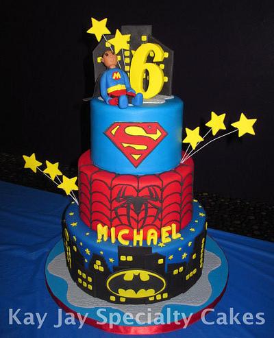 Super Hero Cake for Super Michael - Cake by Kimberley Jemmott