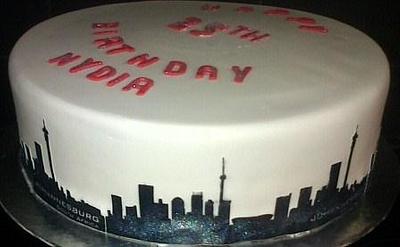 Johannesburg skyline - Cake by Sweetest sins bakery