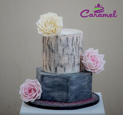 Chalkboard Roses Cake - Cake by Caramel Doha