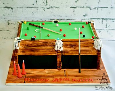 Pool Table - Cake by Cakes by Design