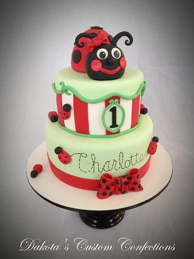 Ladybug birthday cake - Cake by Dakota's Custom Confections