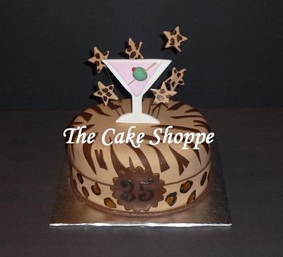 martini glass cake - Cake by THE CAKE SHOPPE