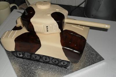 Tank Birthday Cake - Cake by David Mason