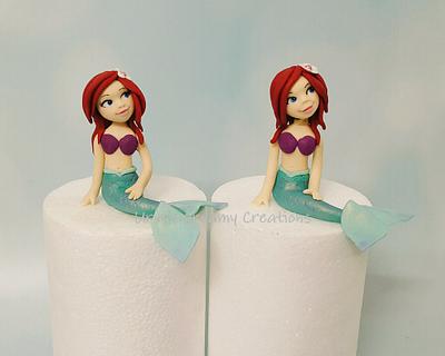 Twin Mermaids - Cake by Urvi Zaveri 