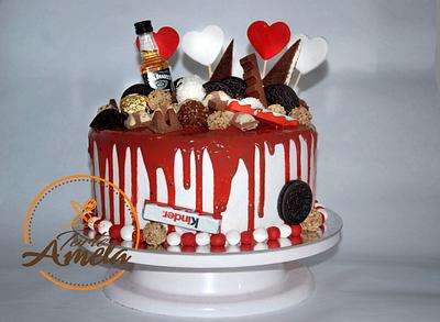 Jack daniels drip cake - Cake by Torte Amela