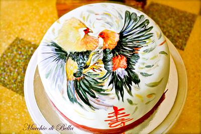Rooster Fight - Cake by Mucchio di Bella