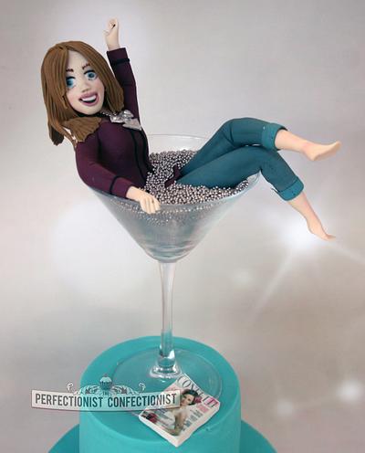 Laura - 30 year old girl in cocktail glass - Cake by Niamh Geraghty, Perfectionist Confectionist