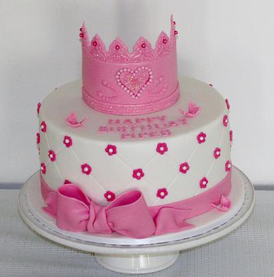 Princess Cake with Crown - Cake by Cakes and Cupcakes by Anita