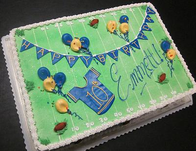 Football field sheet cake - Cake by Steel Penny Cakes, Elysia Smith
