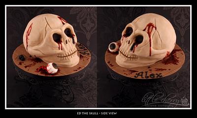 Ed the Skull - Cake by Little Cherry