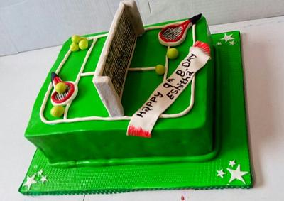 Tennis theme cake - Cake by spongy treats