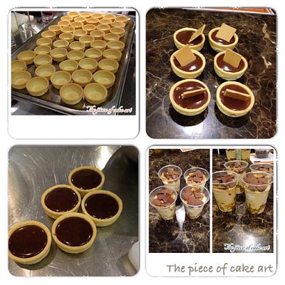 Marmelade panna cotta and Choclate tart  - Cake by Roshyaly