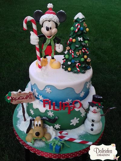 Disney Mickey Mouse Christmas cake - Cake by Dolcidea creazioni