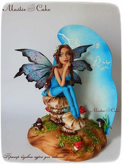 Fairy story in blue - Cake by Natalya