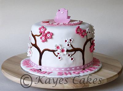 Baby Shower Cake...It's a Girl! :0) - Cake by Kaye