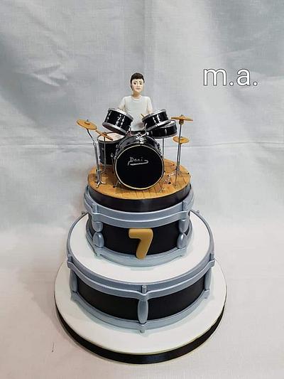 drums cake - Cake by Isabel