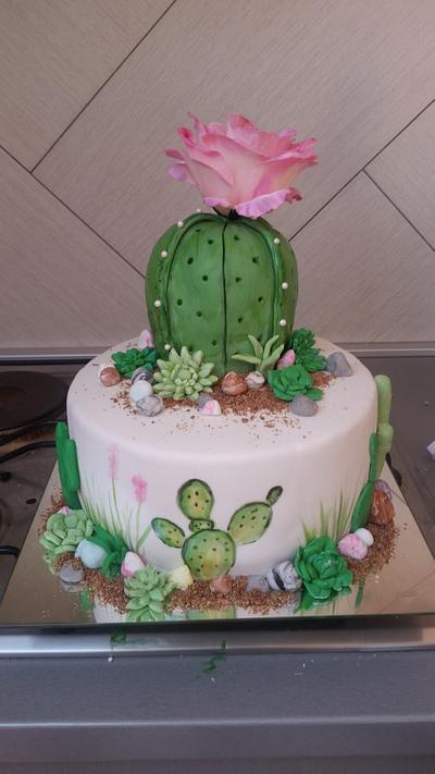 Cactus birthday cake - Cake by Tea Latin