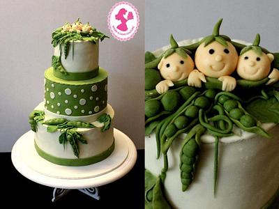 Not one not two Three Peas in the Pod :D  - Cake by Seema Tyagi