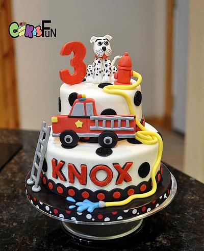 Fire Truck Birthday cake - Cake by Cakes For Fun