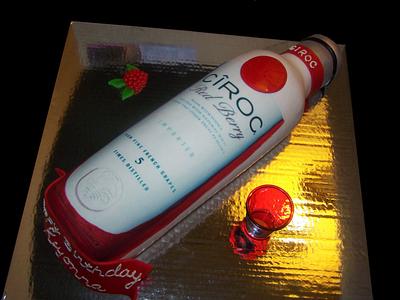 Ciroc Bottle Cake - Cake by Ladybug9