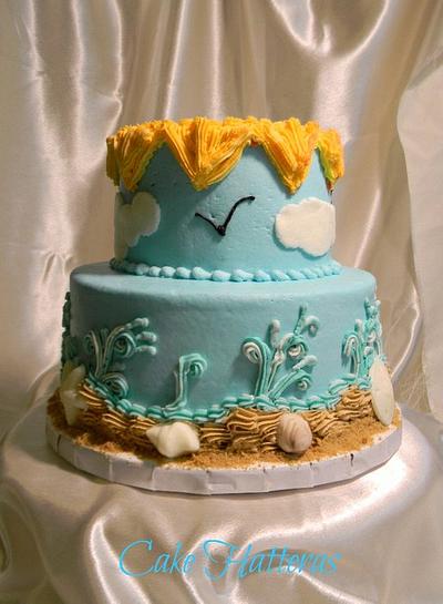 Sun, sky, water, earth. A wedding cake - Cake by Donna Tokazowski- Cake Hatteras, Martinsburg WV