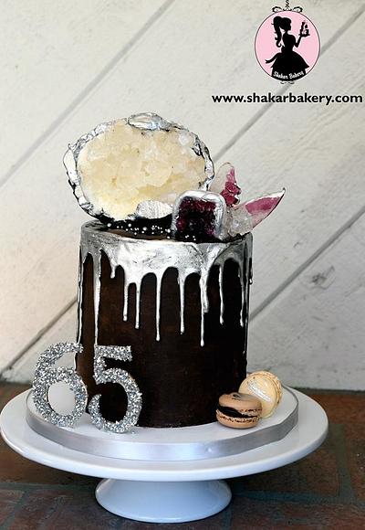 Sugar Geode and Agate Drip Cake - Cake by Shantal