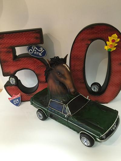 MUSTANG 50TH ANNIVERSARY  - Cake by Peter Roberts