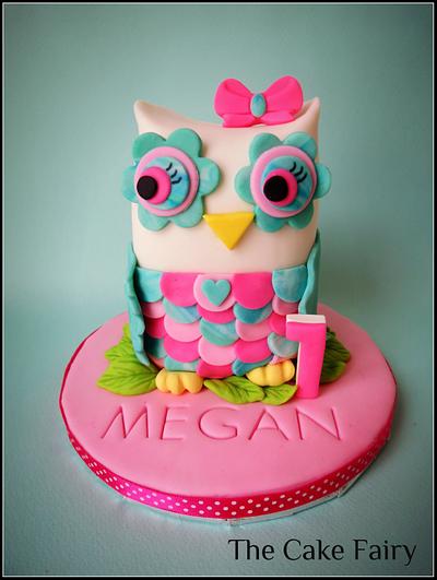 First birthday owl - Cake by Renee Daly