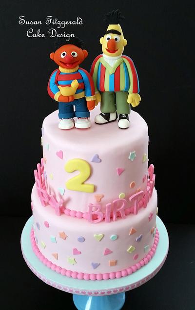 Ernie and Bert/Sesame Street Cake - Cake by Susan Fitzgerald Cake Design