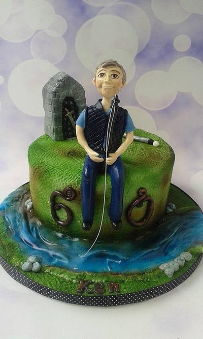 Fishing and Viking gate - Cake by Jenny Dowd