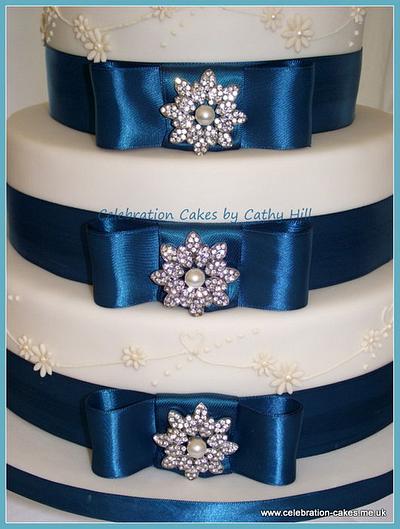 Love and Teal - Cake by Celebration Cakes by Cathy Hill