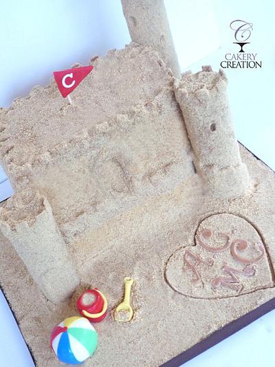 Sand Castle Cake - Cake by Cakery Creation Liz Huber