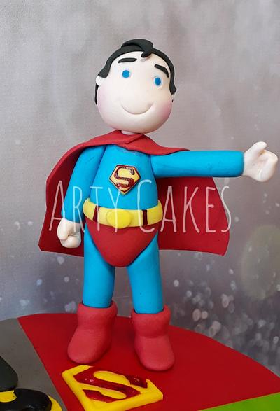 Super superman fondant figure  - Cake by Arty cakes