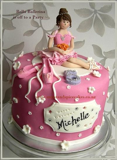Ballerina Cake with Ballet Slippers Cupcakes - Cake by Mel_SugarandSpiceCakes